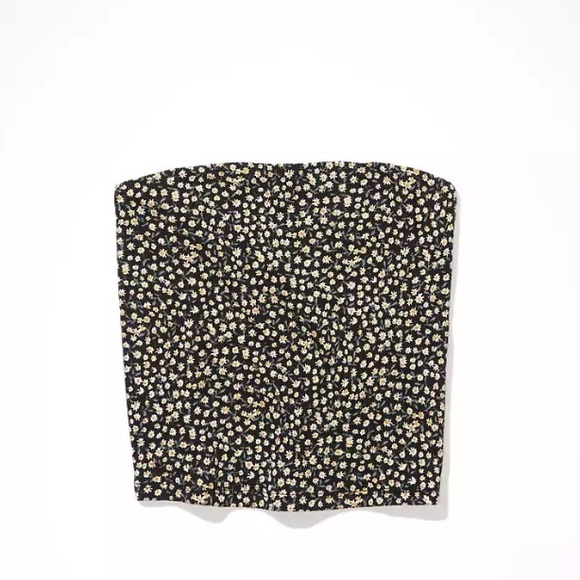 NWOT AE 🦅 Floral Tube Top Sz. L - Picture 2 of 4